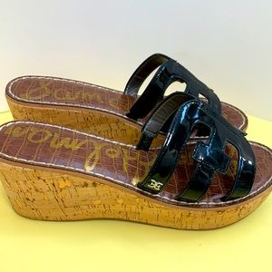 🔥SALE🔥SAM EDELMAN BLACK WEDGES🌹EXCELLENT CONDITION! Worn Once!
